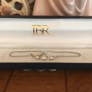 Lab Created white sapphire bracelet